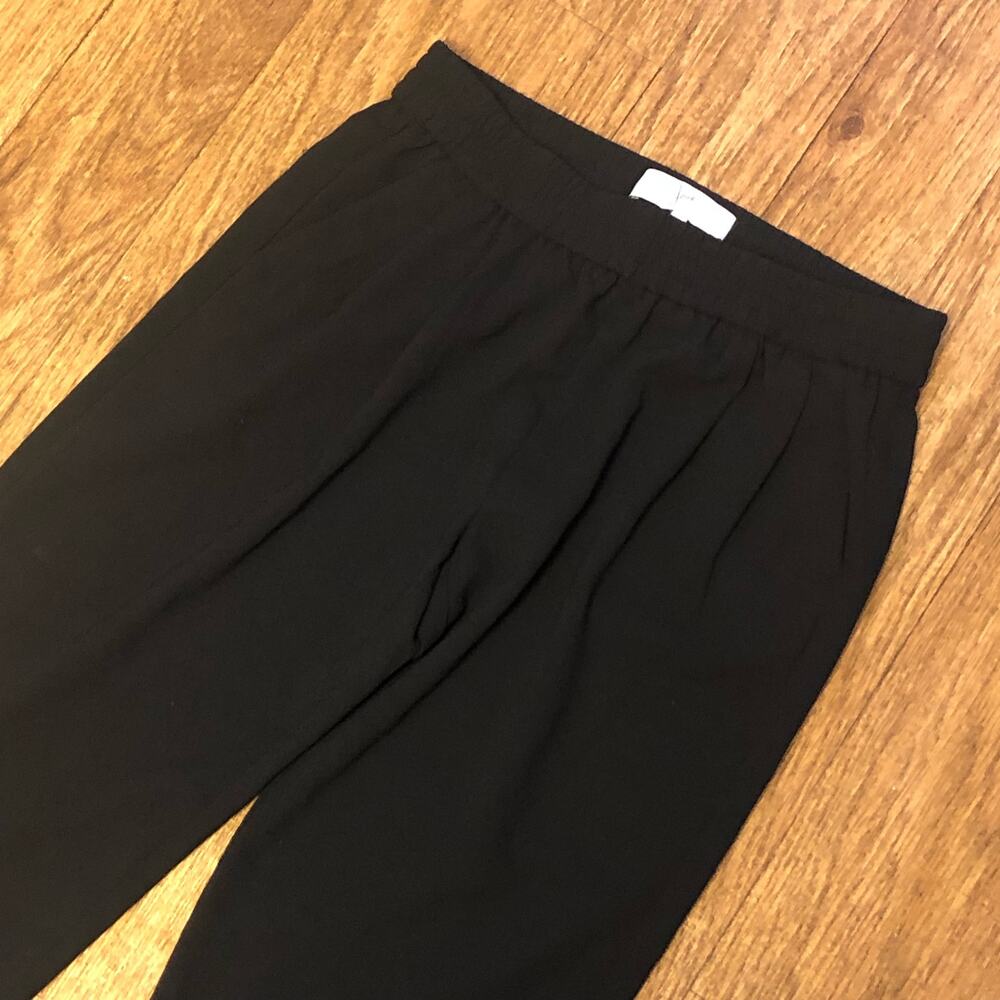 Joie Mariner Crepe Elastic Waist Pull On Jogger Pants in Black Size XS